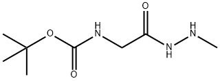 Glycine, N-[(1,1-dimethylethoxy)carbonyl]-, 2-methylhydrazide (9CI) Struktur