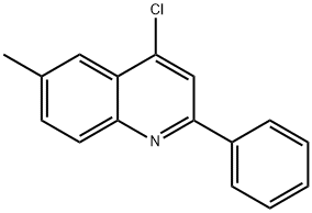 4-CHLORO-6-METHYL-2-PHENYLQUINOLINE Struktur