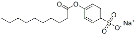 p-(Decanoyloxy)benzenesulfonic acid sodium salt Struktur