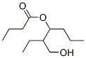 Butyric acid 1-propyl-2-(hydroxymethyl)butyl ester Struktur