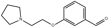 3-[2-(pyrrolidin-1-yl)ethoxy]benzaldehyde Struktur