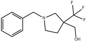 (1-Benzyl-3-trifluoromethyl-pyrrolidin-3-yl)-methanol Struktur