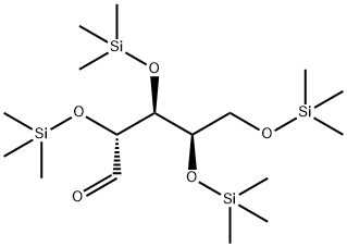 2-O,3-O,4-O,5-O-Tetrakis(trimethylsilyl)-D-xylose Struktur