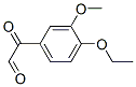 Benzeneacetaldehyde, 4-ethoxy-3-methoxy-alpha-oxo- (9CI) Struktur