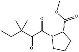 METHYL(2S)-1-(1,2-DIOXO-3,3-DIMETHYPENTYL)-2-PYRROLIDINECARBOXYLATE Struktur