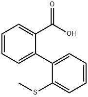 2-(2-Methylthiophenyl)benzoic acid Struktur