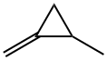 1-Methyl-2-methylenecyclopropane Struktur