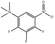 1-NITRO-2,3,4-TRIFLUORO-5-(TRIMETHYLSILYL)BENZENE Struktur