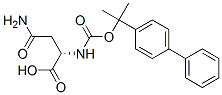 N2-[(1-[1,1'-biphenyl]-4-yl-1-methylethoxy)carbonyl]-L-asparagine Struktur