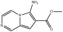 Pyrrolo[1,2-a]pyrazine-7-carboxylic acid, 6-amino-, methyl ester (9CI) Struktur