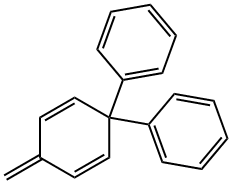 6-Methylene-3,3-diphenyl-1,4-cyclohexadiene Struktur