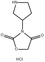 3-(Pyrrolidin-3-yl)oxazolidine-2,4-dione hydrochloride Struktur