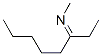N-[(E)-1-Ethylhexylidene]methanamine Struktur
