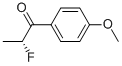 1-Propanone, 2-fluoro-1-(4-methoxyphenyl)-, (R)- (9CI) Struktur