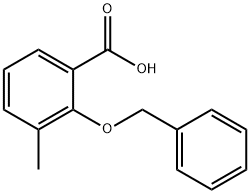 2-(benzyloxy)-3-methylbenzoic acid Struktur