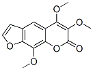 5,6,9-Trimethoxy-7H-furo[3,2-g][1]benzopyran-7-one Struktur