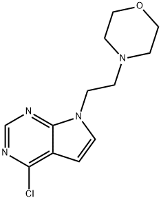 4-CHLORO-7-(2-MORPHOLINOETHYL)-7H-PYRROLO[2,3-D]PYRIMIDINE Struktur