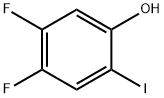 4,5-Difluoro-2-iodo-phenol Struktur