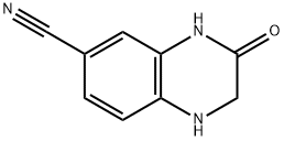 6-Quinoxalinecarbonitrile,1,2,3,4-tetrahydro-3-oxo-(9CI) Struktur