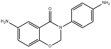 6-Amino-3-(4-aminophenyl)-2H-1,3-benzoxazin-4(3H)-one Struktur