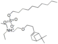 2-[2-(6,6-dimethylbicyclo[3.1.1]hept-2-en-2-yl)ethoxy]triethylammonium decyl sulphate  Struktur