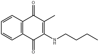 2-(BUTYLAMINO)-3-METHYLNAPHTHALENE-1,4-DIONE Struktur