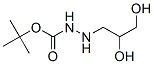 Hydrazinecarboxylic acid, 2-(2,3-dihydroxypropyl)-, 1,1-dimethylethyl ester, Struktur