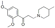 1-(2,4-Dimethoxyphenyl)-3-(4-methyl-1-piperidinyl)-1-propanone Struktur