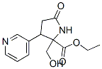 2-(Hydroxymethyl)-5-oxo-3-(3-pyridyl)pyrrolidine-2-carboxylic acid ethyl ester Struktur