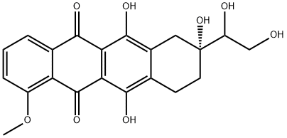 7-Deoxy Doxorubicinol Aglycone Struktur