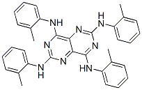 2,4,6,8-Tetrakis(o-toluidino)pyrimido[5,4-d]pyrimidine Struktur