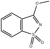 3-Methoxy-1,2-benzisothiazole 1,1-dioxide Struktur