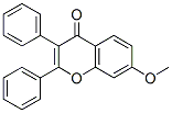 7-Methoxy-2,3-diphenyl-4H-chromen-4-one Struktur