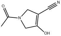 1-ACETYL-4-HYDROXY-2,5-DIHYDRO-1H-PYRROLE-3-CARBONITRILE Struktur