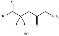 5-AMINOLEVULINIC-2,2-D2 ACID HCL Struktur