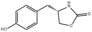 (S)-(-)-4-(4-HYDROXYBENZYL)-2-OXAZOLIDINONE Struktur