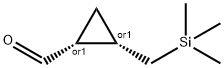 Cyclopropanecarboxaldehyde, 2-[(trimethylsilyl)methyl]-, cis- (9CI) Struktur