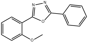 2-(2-メトキシフェニル)-5-フェニル-1,3,4-オキサジアゾール 化學(xué)構(gòu)造式