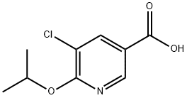 3-Pyridinecarboxylic  acid,  5-chloro-6-(1-methylethoxy)- Struktur