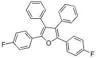 2,5-Bis(p-fluorophenyl)-3,4-diphenylfuran Struktur