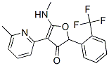 3(2H)-Furanone,  5-(methylamino)-4-(6-methyl-2-pyridinyl)-2-[2-(trifluoromethyl)phenyl]- Struktur