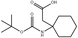 (1-TERT-BUTOXYCARBONYLAMINO-CYCLOHEXYL)-ACETIC ACID Struktur