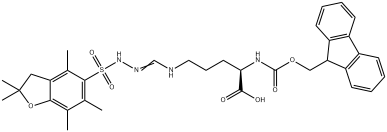 Fmoc-D-Arg(Pbf)-OH Structure