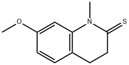 2(1H)-Quinolinethione,  3,4-dihydro-7-methoxy-1-methyl- Struktur