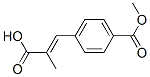 Benzoic acid, 4-[(1E)-2-carboxy-1-propenyl]-, 1-methyl ester (9CI) Struktur