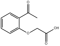 2-ACETYLPHENOXY ACETIC ACID Struktur