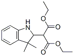 2-(3,3-Dimethylindolin-2-yl)malonic acid diethyl ester Struktur