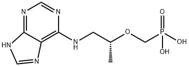 Phosphonic acid, P-[[(1R)-1-methyl-2-(9H-purin-6-ylamino)ethoxy]methyl]- Struktur