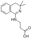 3-(3,3-DIMETHYL-3,4-DIHYDRO-ISOQUINOLIN-1-YLAMINO)-PROPIONIC ACID Struktur