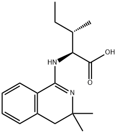 L-Leucine, N-(3,4-dihydro-3,3-dimethyl-1-isoquinolinyl)- Struktur